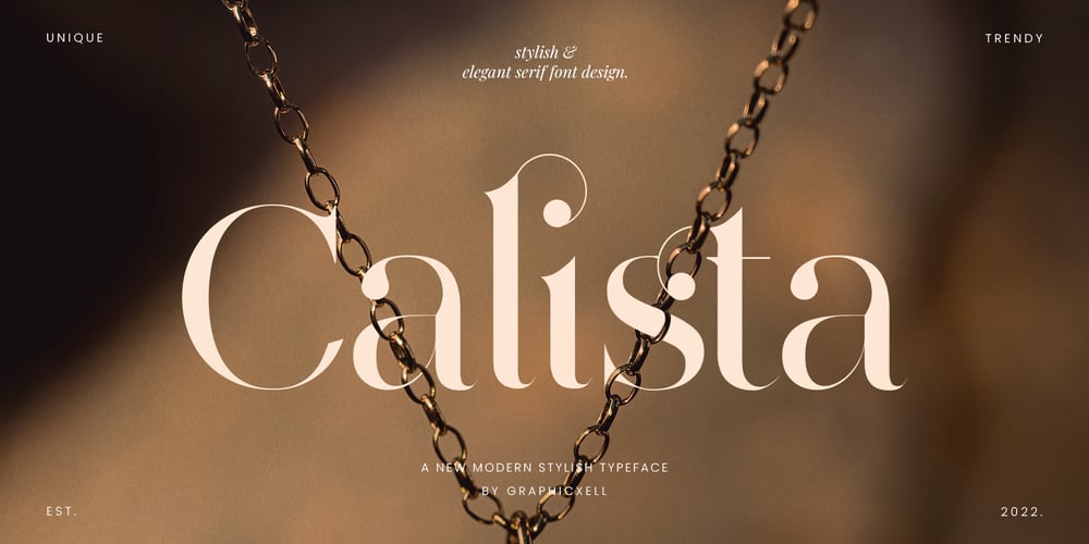 Calista font