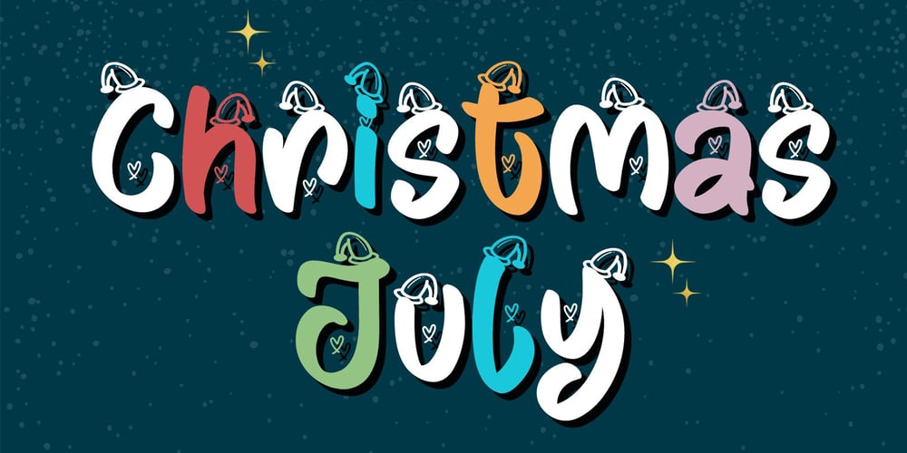 Christmas July font