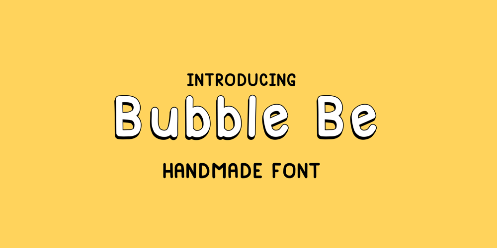 Bubble Be font