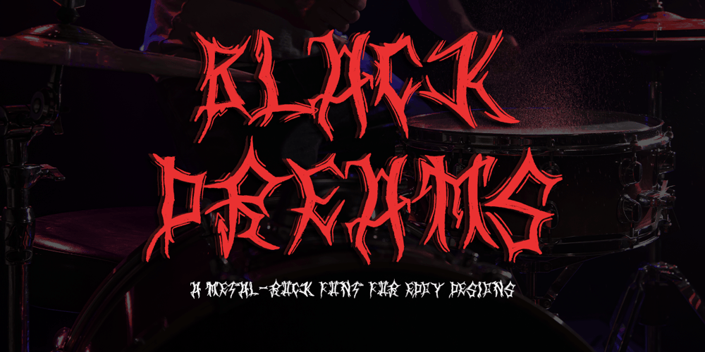 Black Dreams font