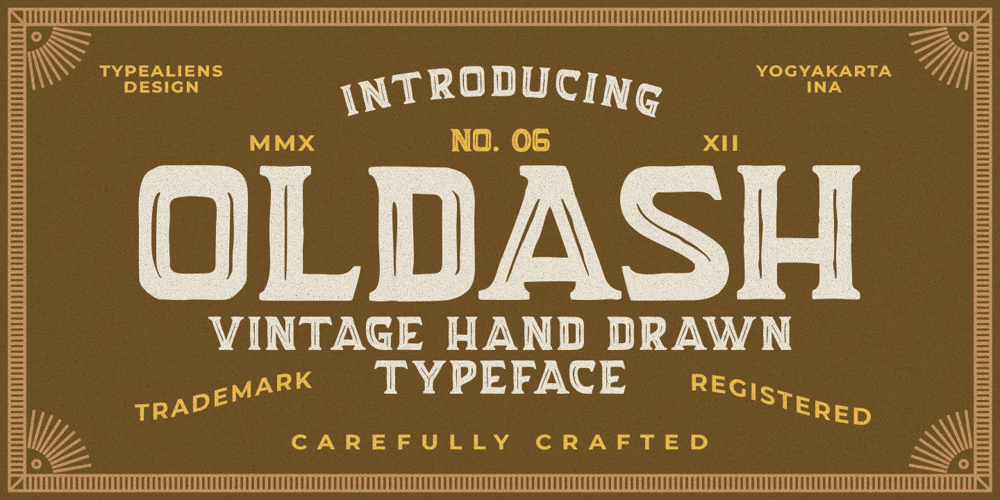 Oldash font
