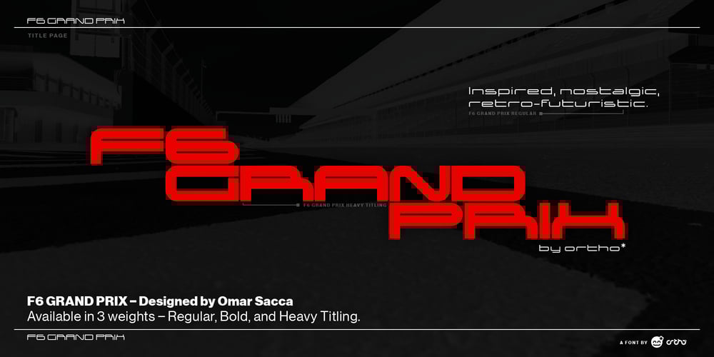 F6 Grand Prix font