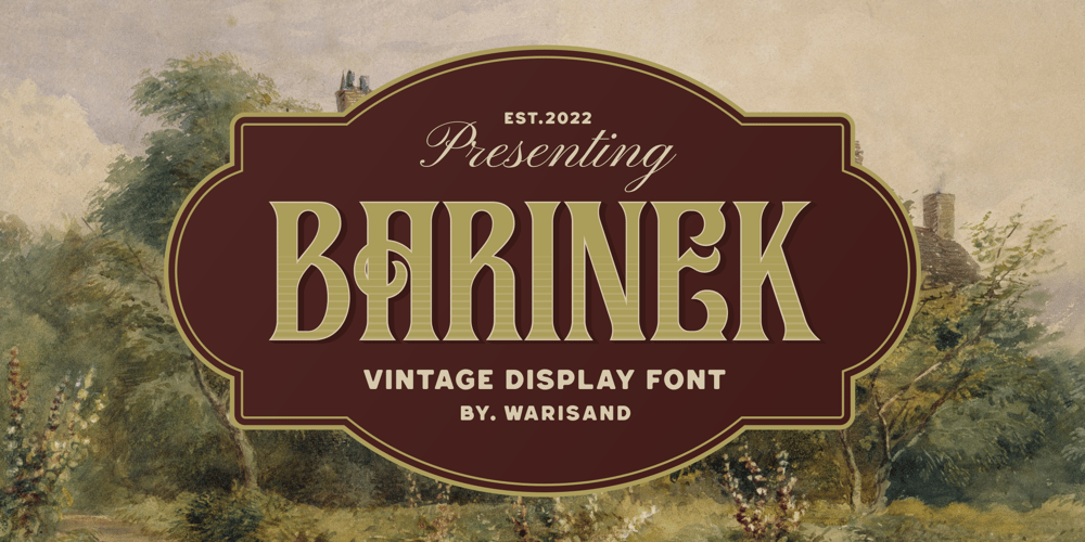Barinek font