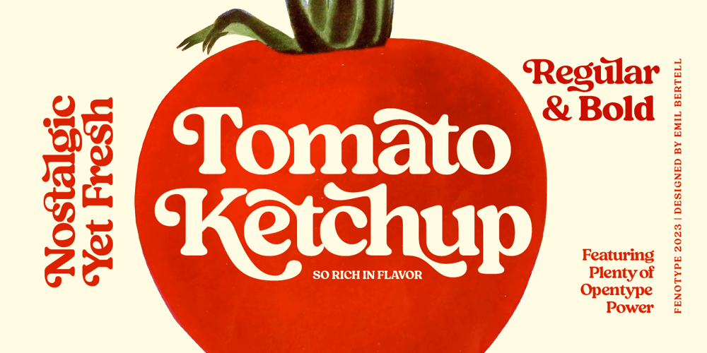 Tomato Ketchup font