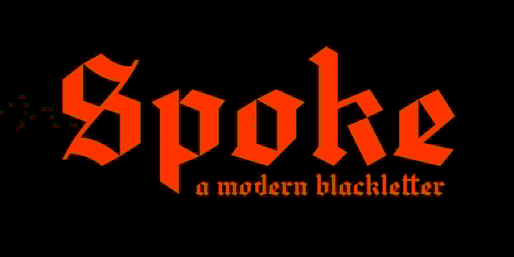 Spoke font