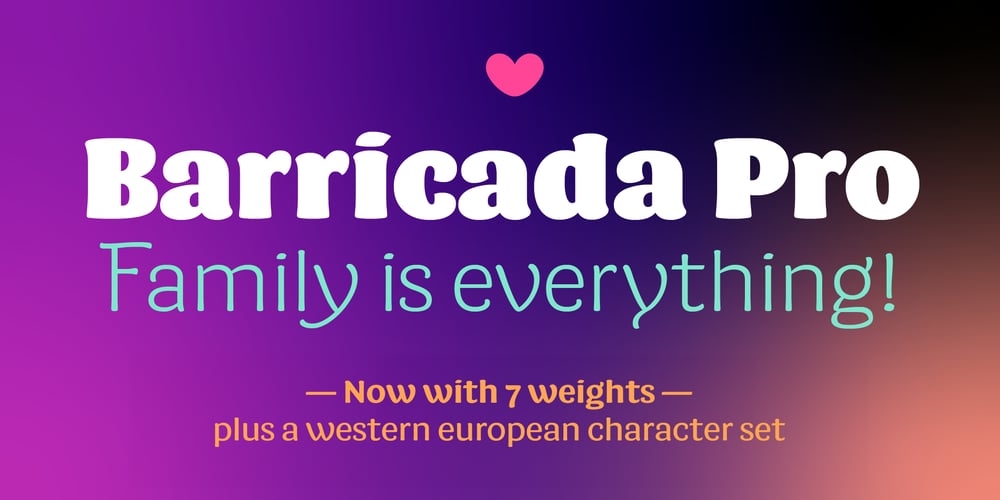 Barricada Pro font
