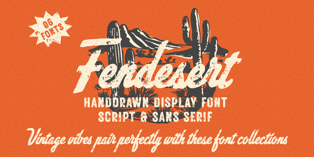 Fendesert font