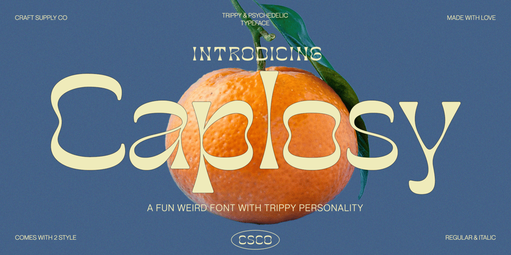 Caplosy font