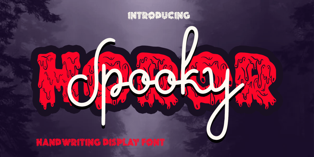 Spooky horor font