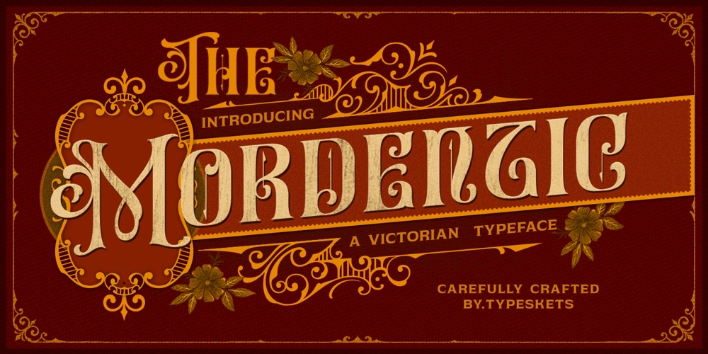 Mordentic font