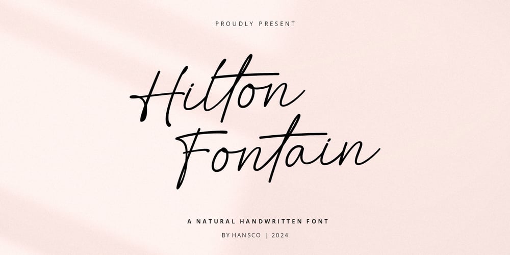 Hilton Fontain font