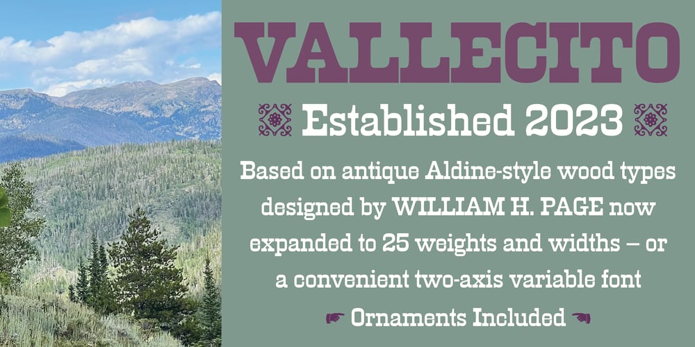 Vallecito font