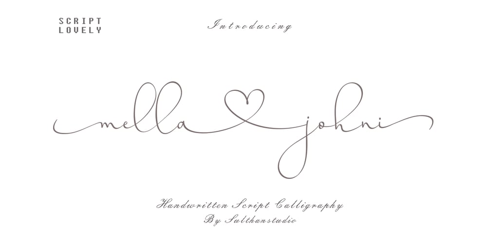 Mella johni font