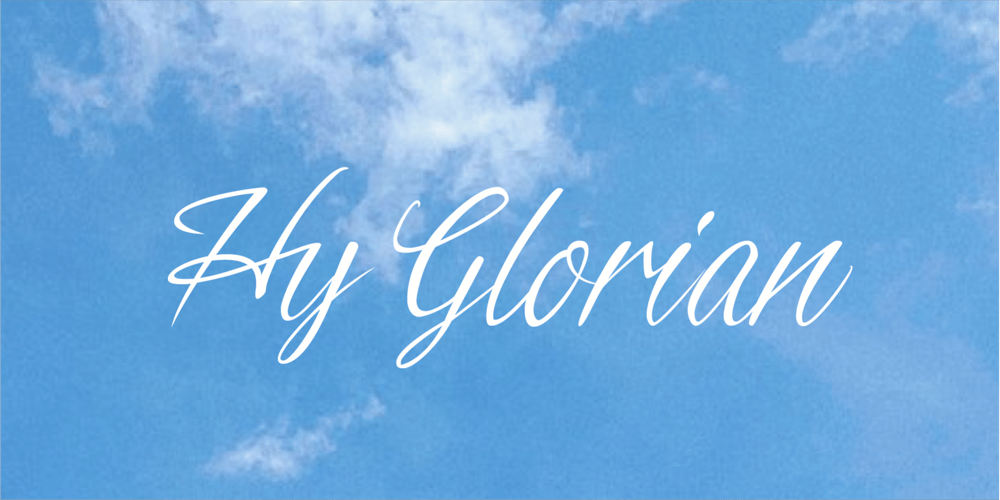 Hy Glorian font