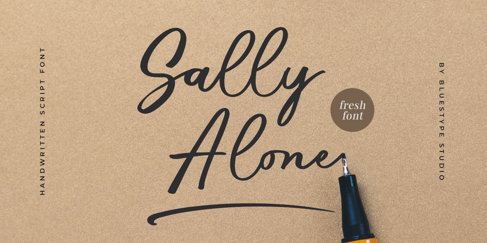 Sally Alone font