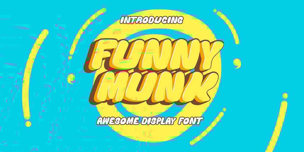 Funny munk font