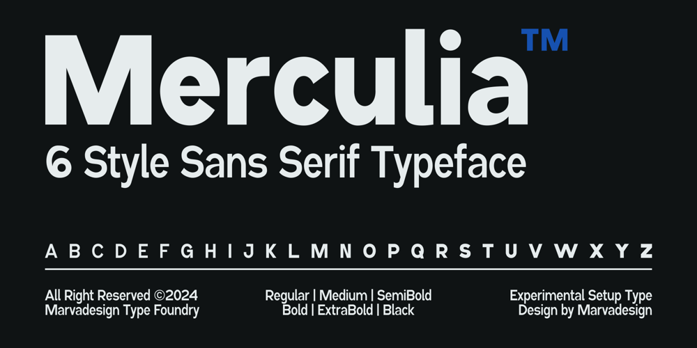 Merculia font
