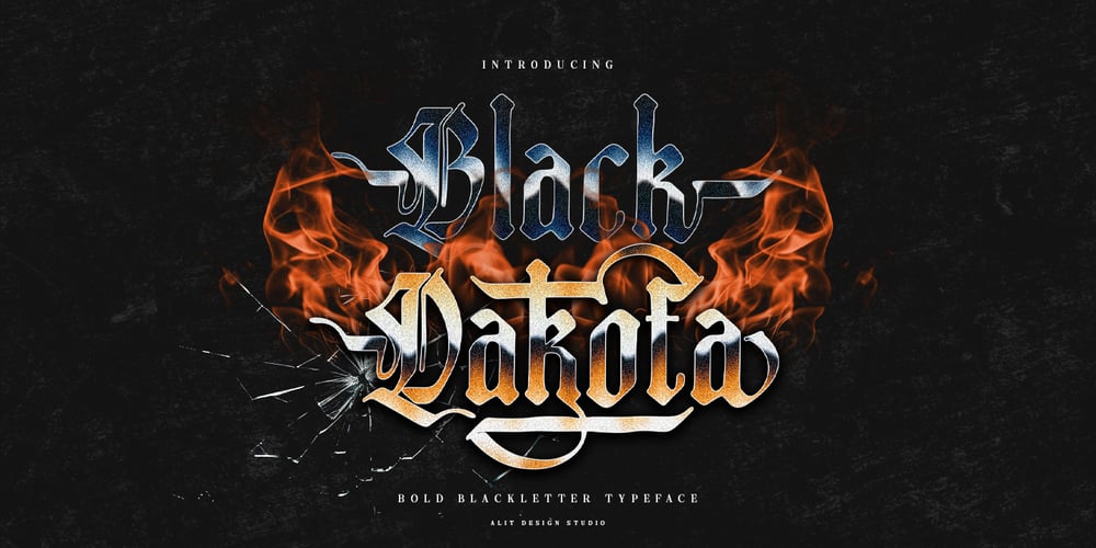 Black dakota font