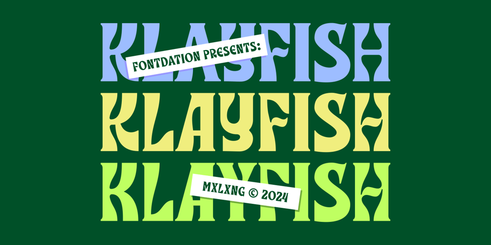 Klayfish font