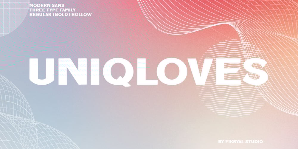 Uniqloves font