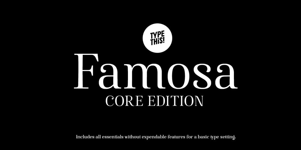 Famosa Core Edition font