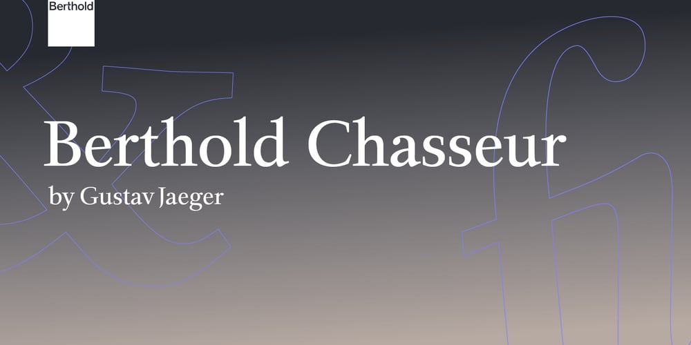 Chasseur font