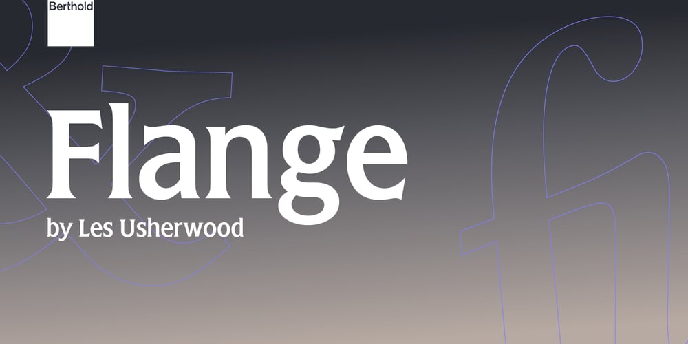 Flange font