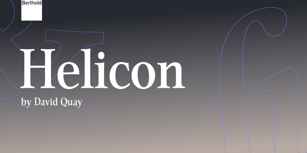 Helicon font