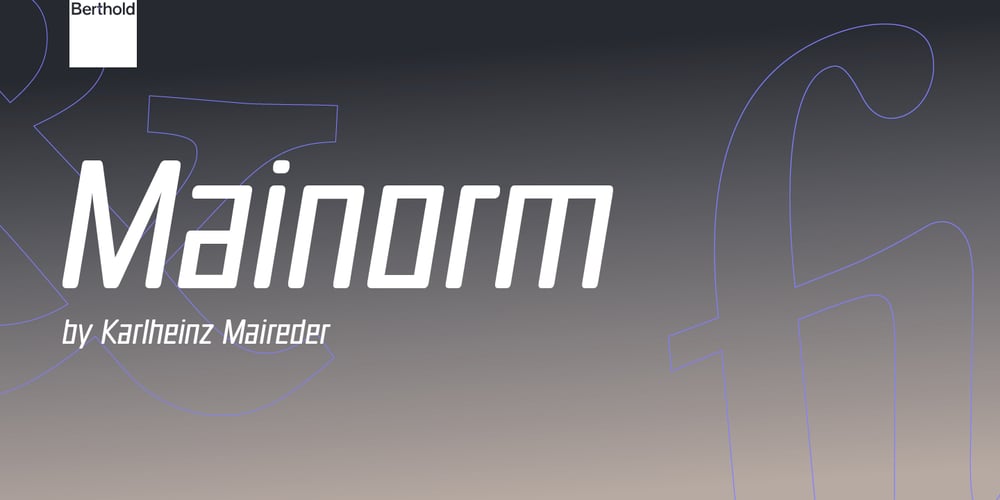 Mainorm font