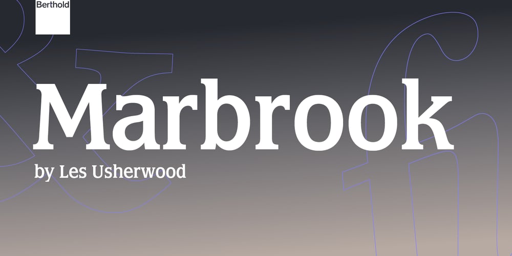 Marbrook font