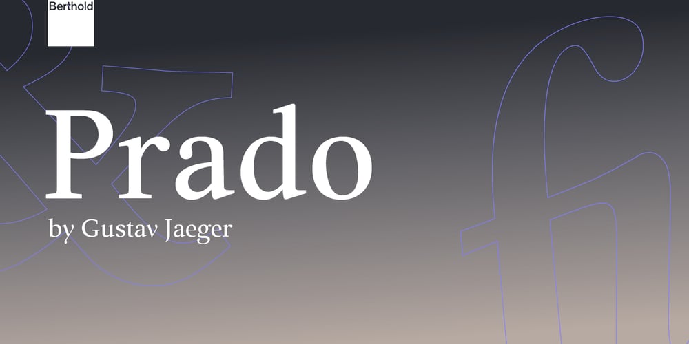 Prado font