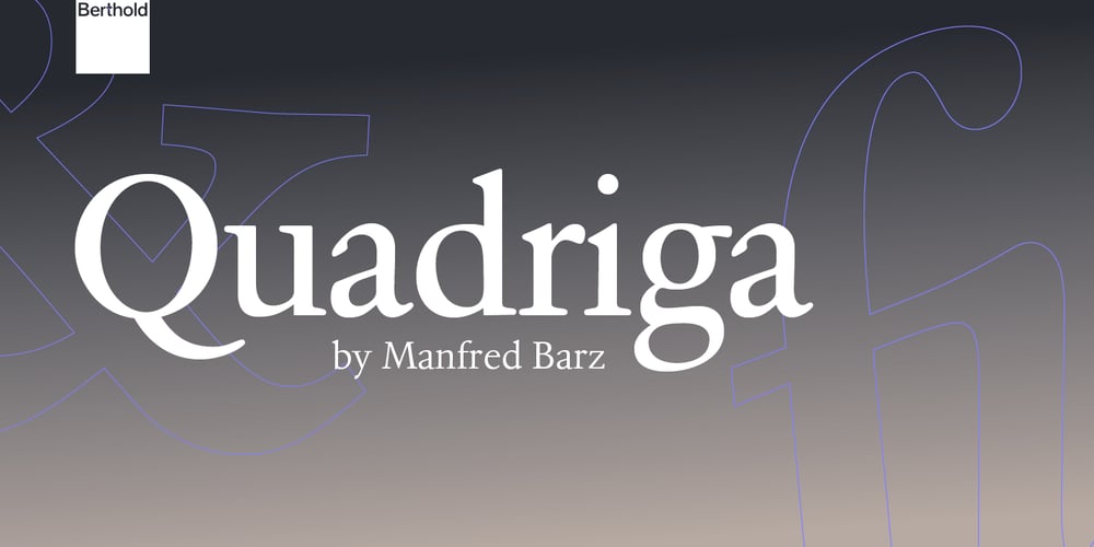 Quadriga font