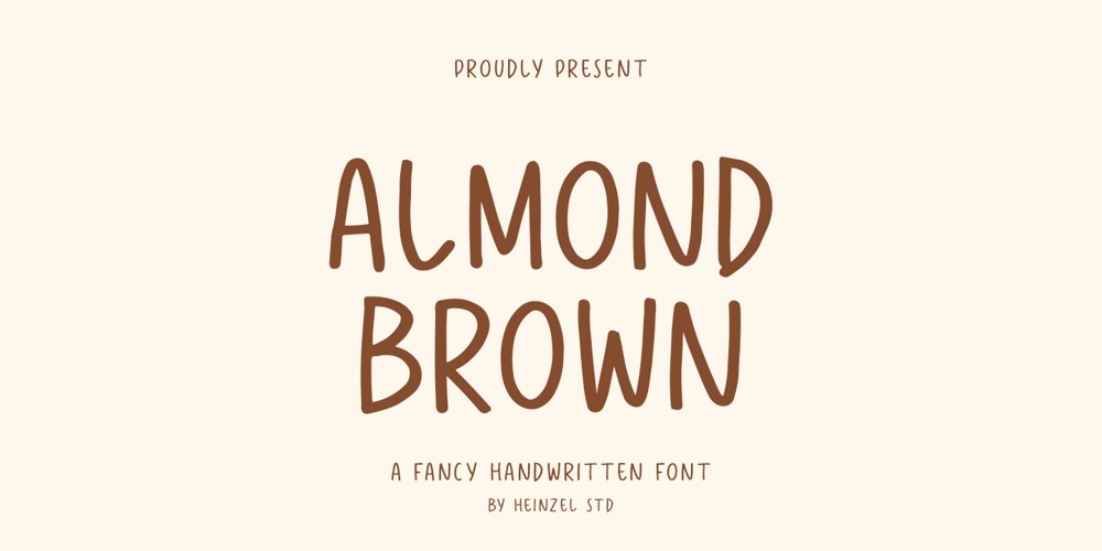 Almond Brown font