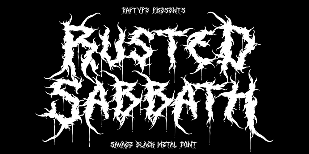Rusted Sabbath font