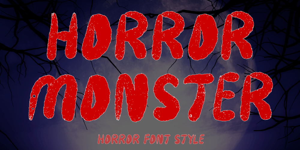 Horror Monster font
