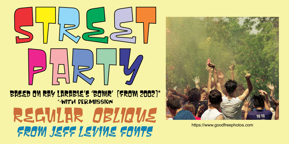 Street Party JNL font