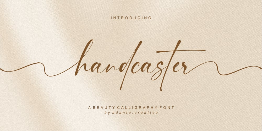 Handcaster font