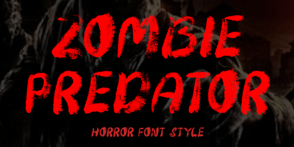 Zombie Predator font