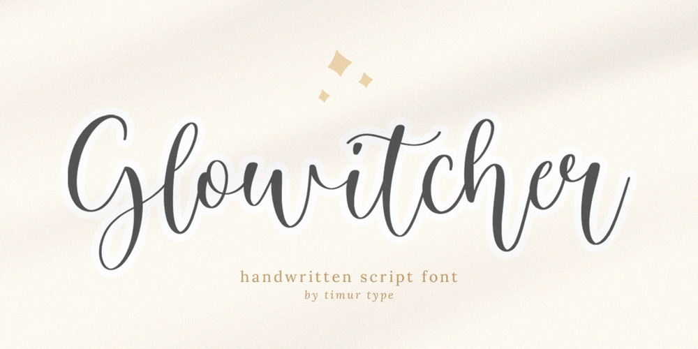 Glowitcher font