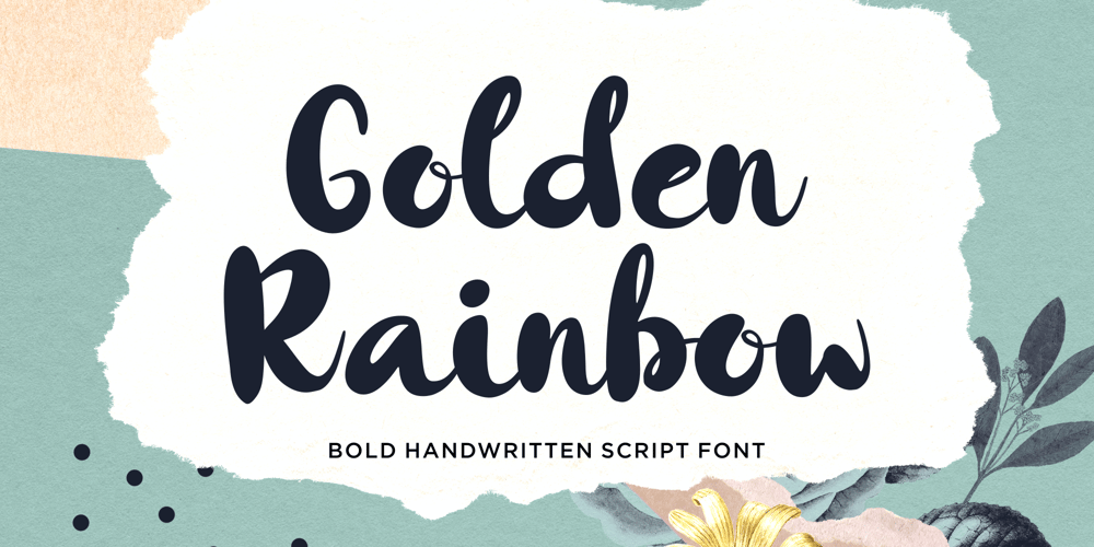 Golden Rainbow font