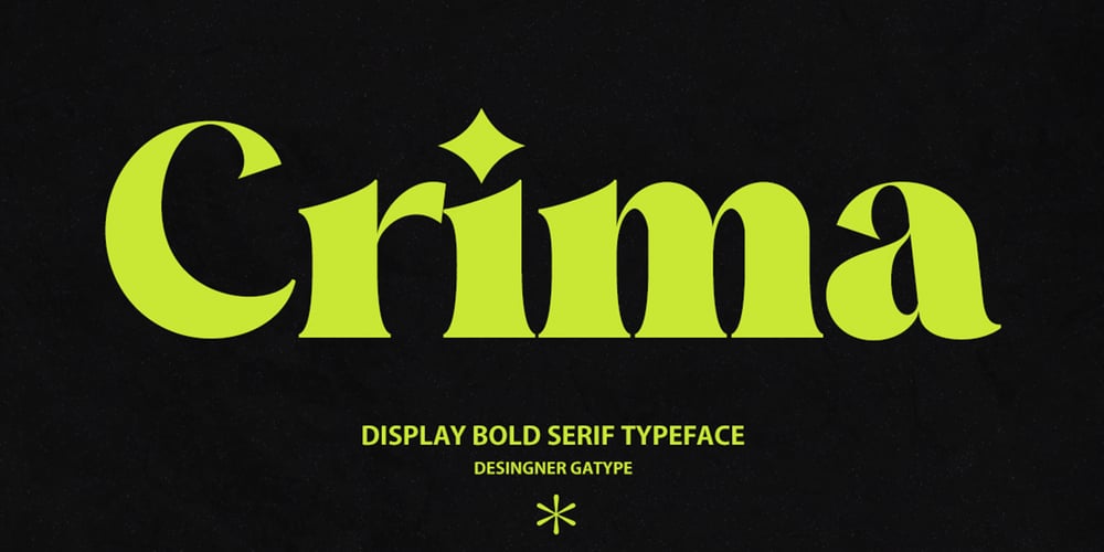 Crima font