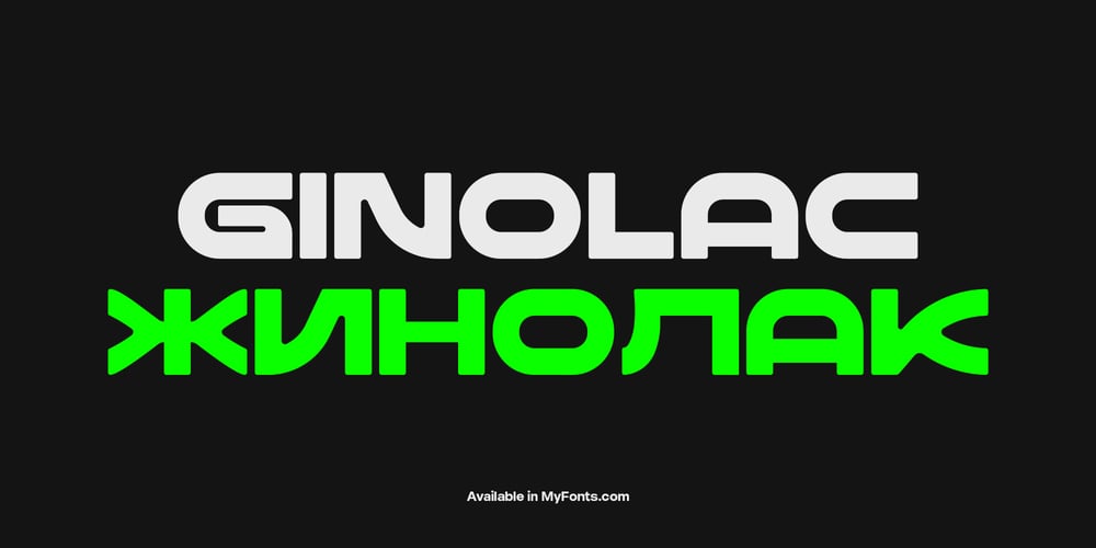 Ginolac font