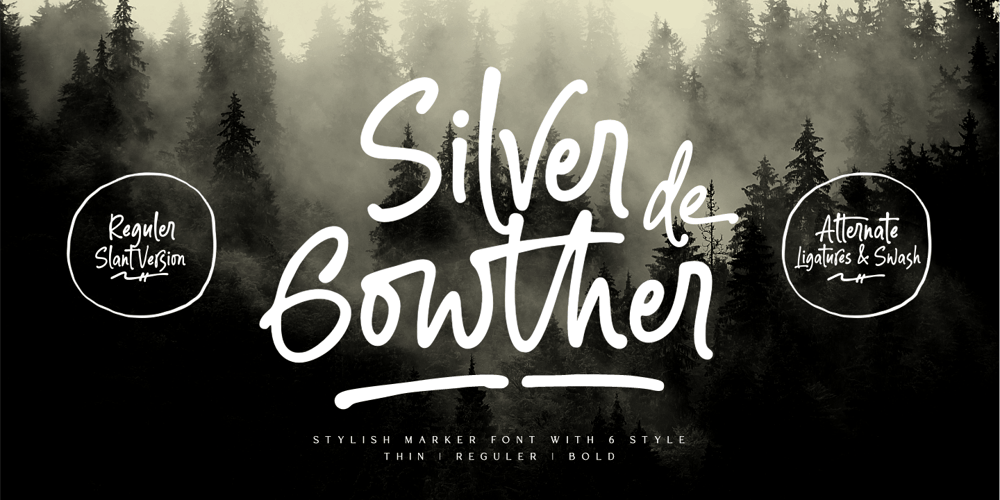 Silver Gowther font