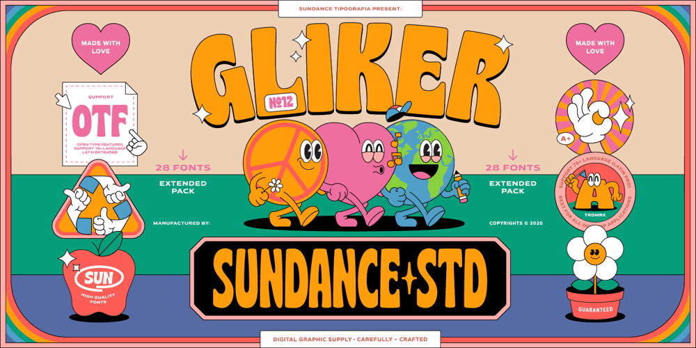Gliker font