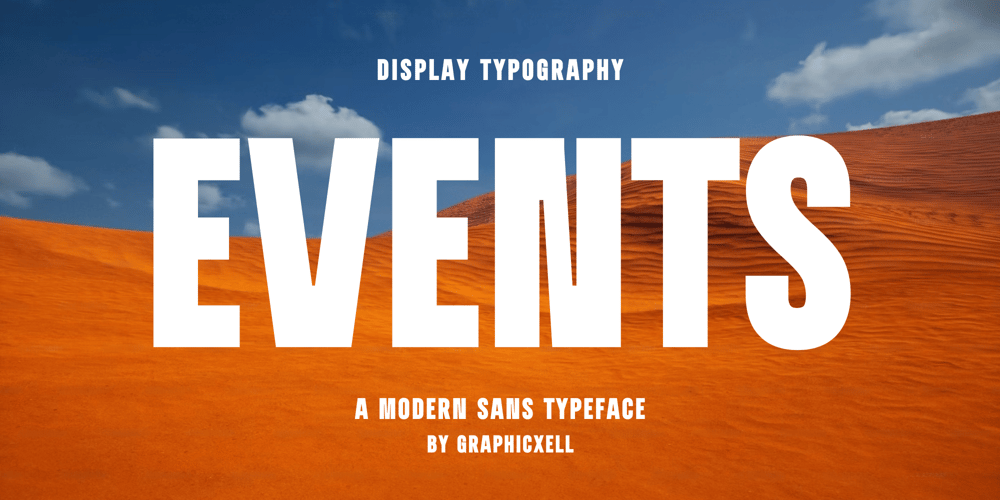 Events font