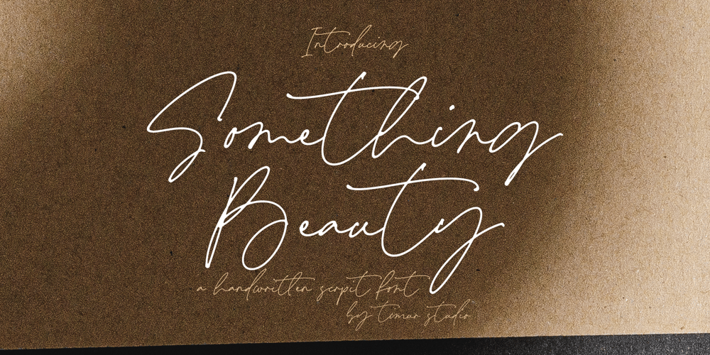 Something Beauty font