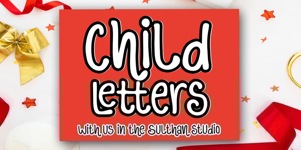 Child letters font