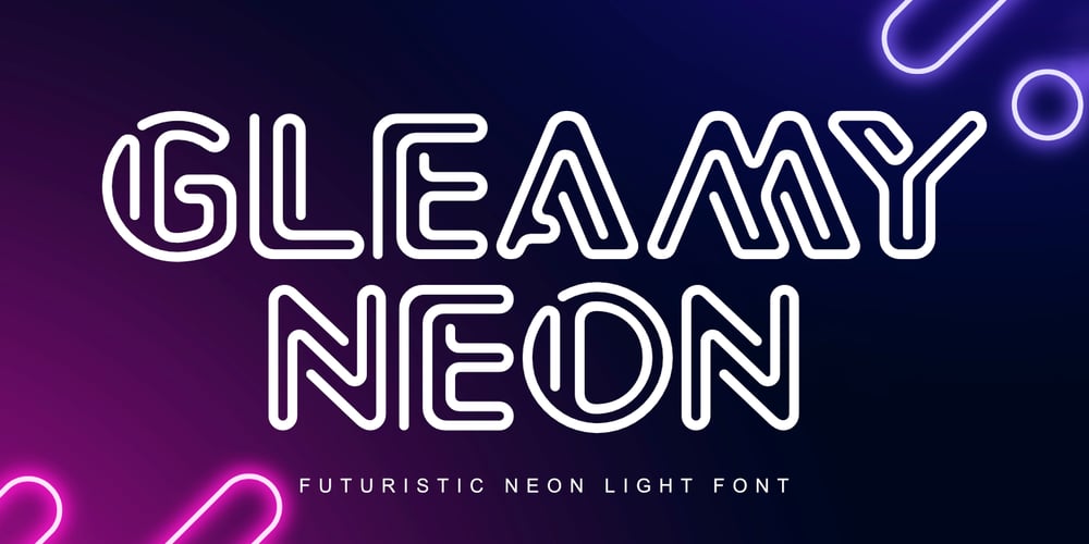 Gleamy Neon font