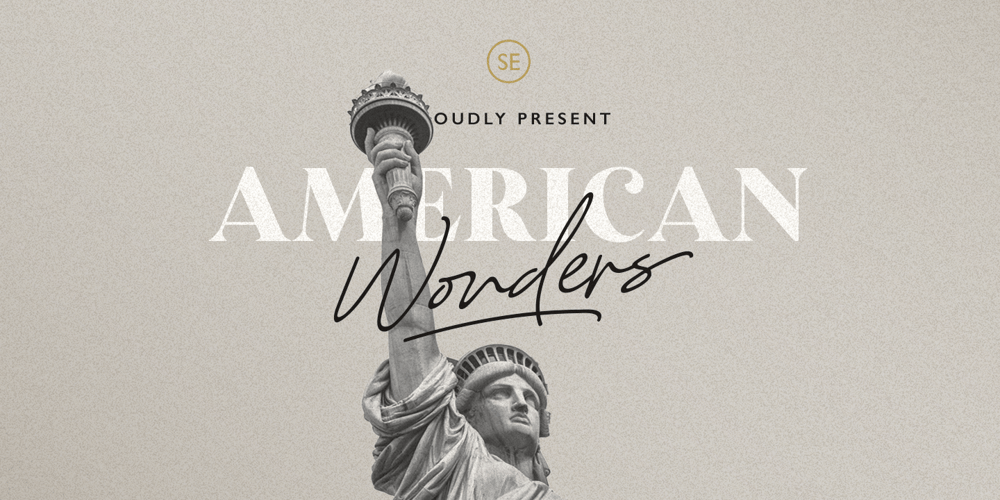 American Wonders font