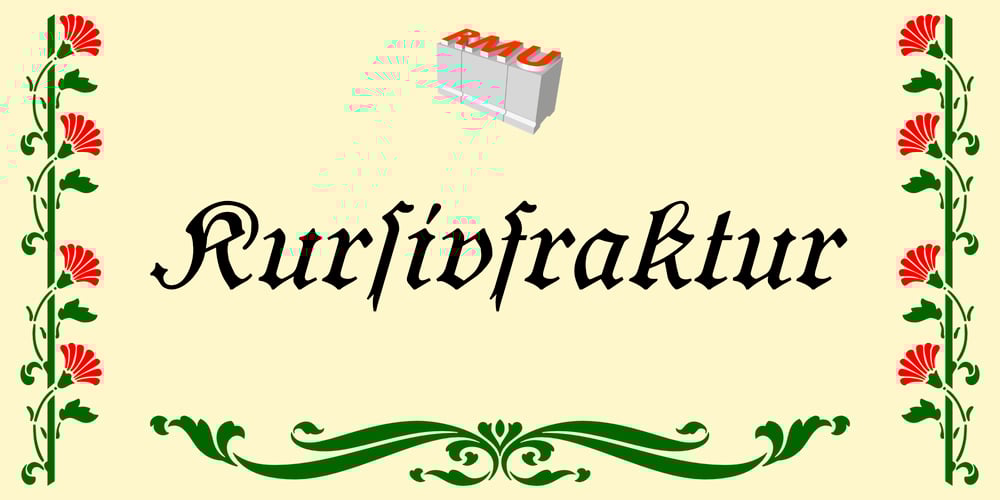 Kursivfraktur font
